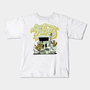 Vibes Jade Horizon Sneaker Art Kids T-Shirt